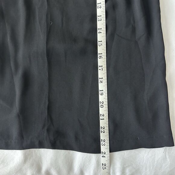 J. Crew Ruffle Trim Black Sleeveless Tie-back Top Women's 6 Work Wear Business - Picture 4 of 4